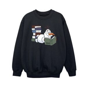 Frozen II Boys Olaf Reading Sweatshirt / Black